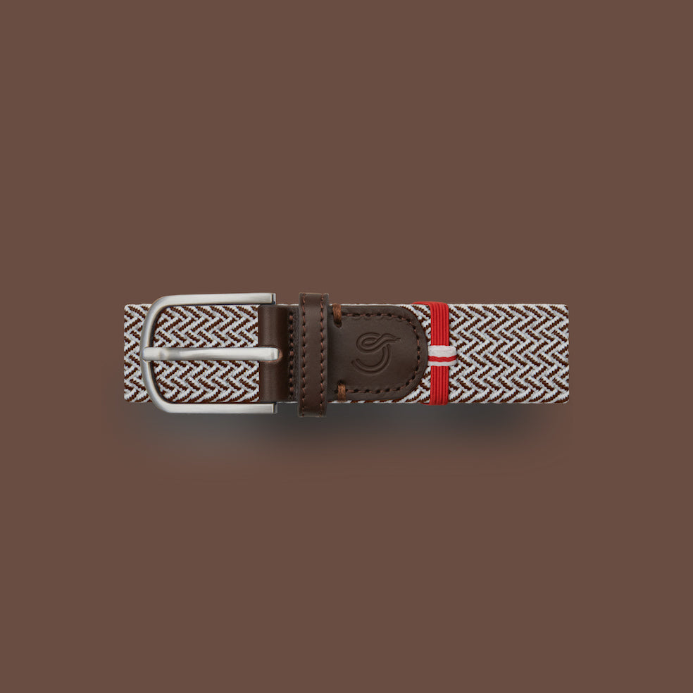 White and brown belt