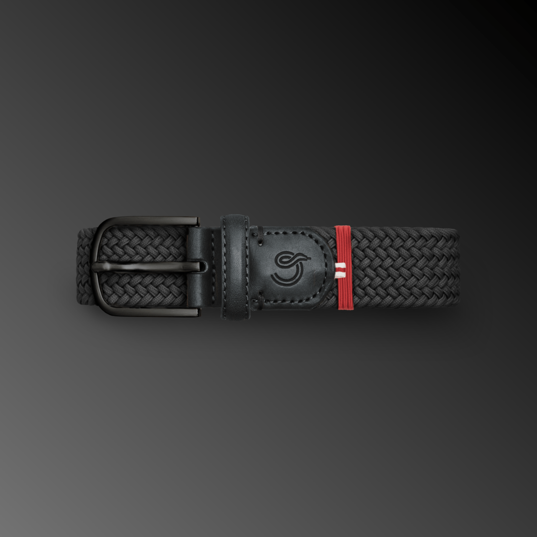 La Boucle Atlanta belt with a black DLC-coated stainless steel buckle