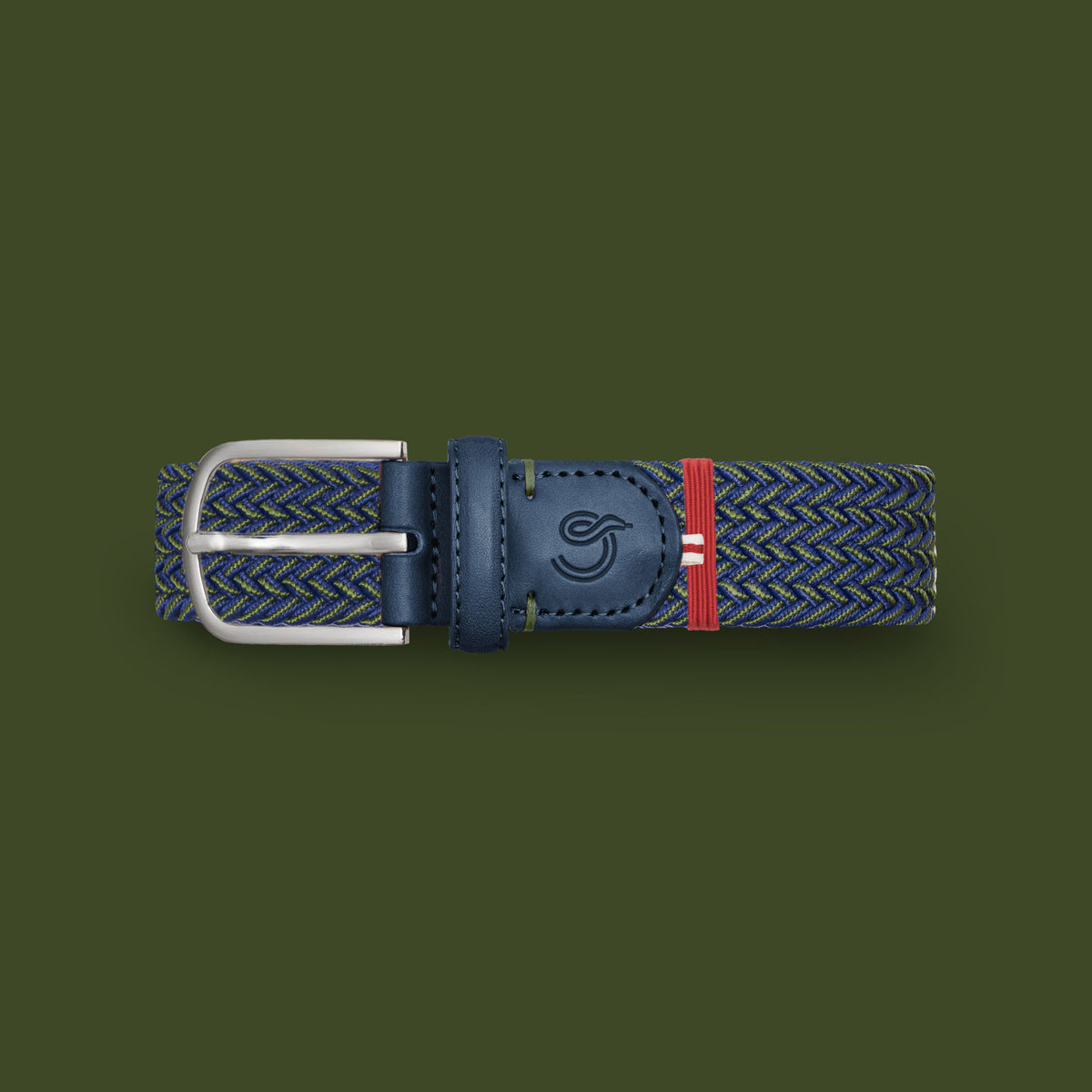 Awesome leather and weaved belt by Barcelona Taia Barcelona BRAVE Leather Belt -- Custom Made for You main image 3